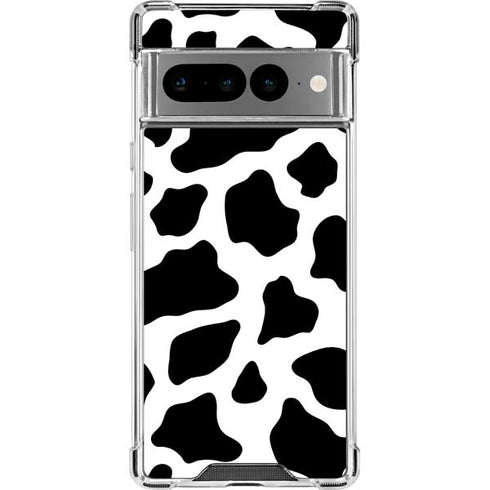 Cow Pattern Animal Print Google Pixel 7 Pro Clear Case